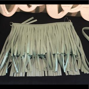 Mint green crossbody purse